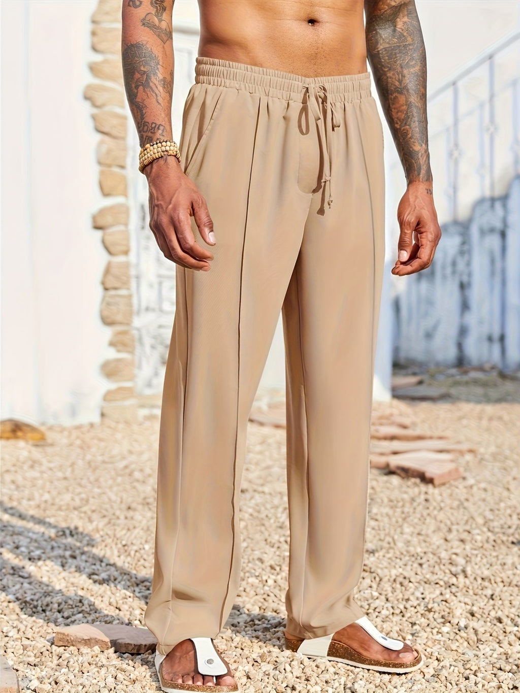 Men's Trendy Straight Leg Corduroy Casual Pants | Anti-Wrinkle 9-Inch Cropped Trousers