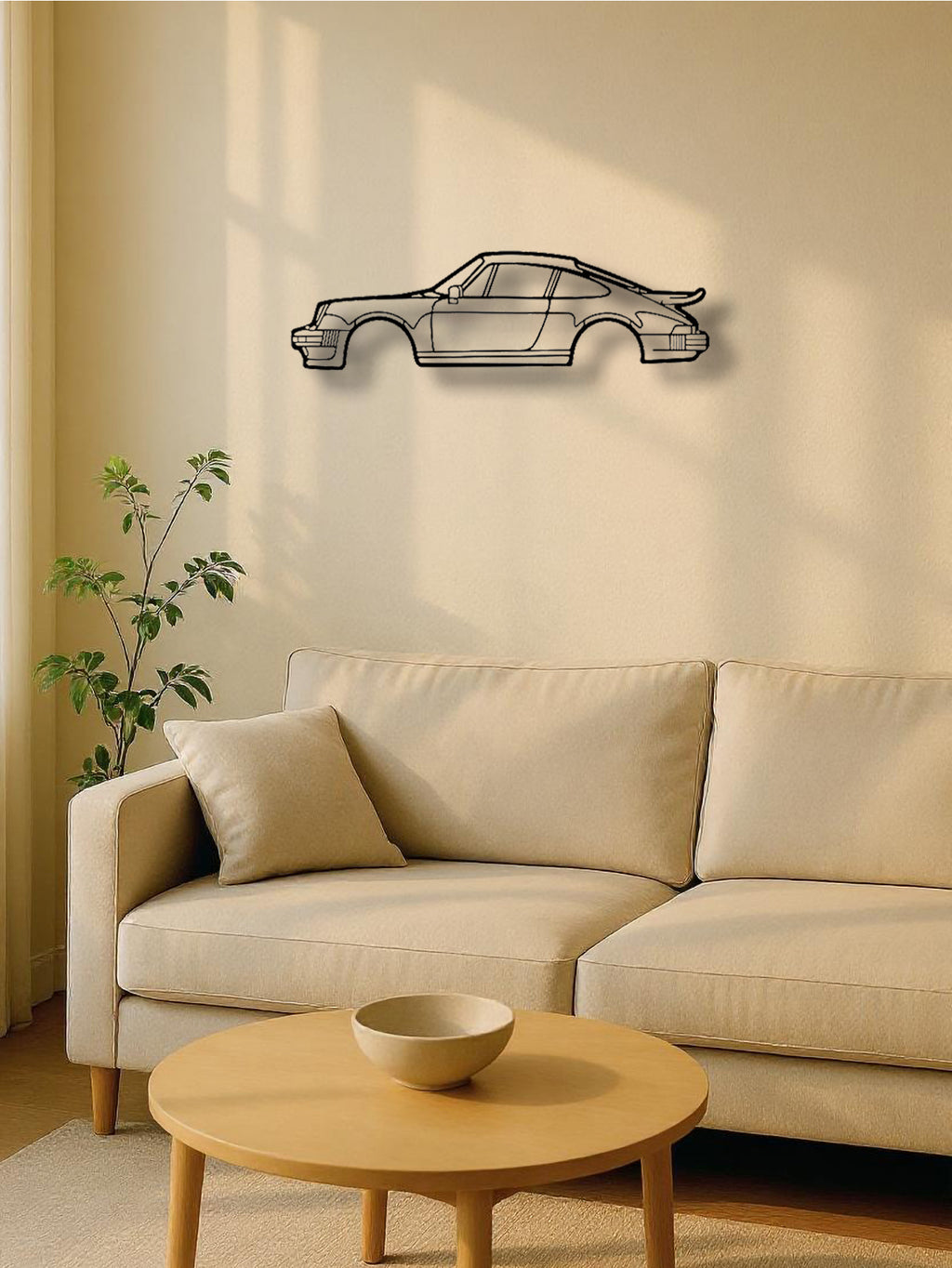 Metal Line Sports Car Metal Wall Art - Auto Enthusiast Gift Home Garage Decor