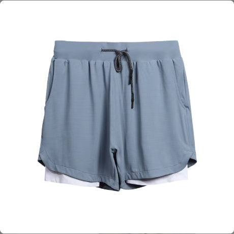 Men's Quick Dry 2-in-1 Gym Shorts | Breathable Polyester Spandex Running Fitness Shorts with Liner Gray blue 5 04a292aa-a922-4e46-9baf-aecb288af231 FIOLKA BOUTIQUE