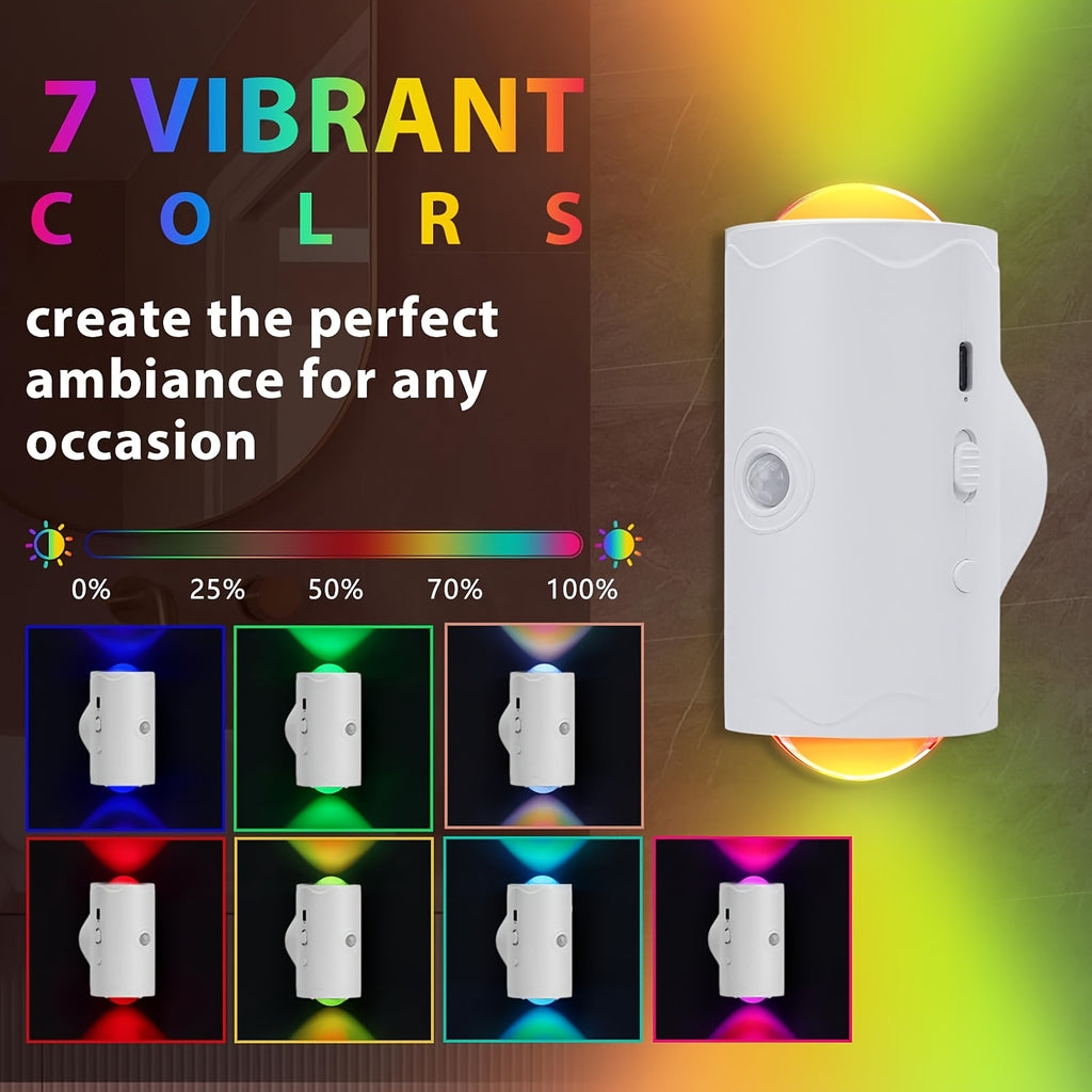 4-Pack Color-Sensing Motion Night Lights | Magnetic Wall & Cabinet LED Lights with 3 Modes