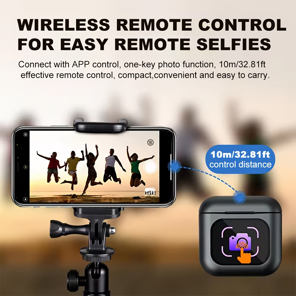 TWS Screen Display Wireless Active ANC Noise-canceling Earbuds, Smart Touch Screen Wireless Earbuds, Noise-canceling Wireless Earphones, Long Battery Life, Built-in SD Card With MP3 Playback