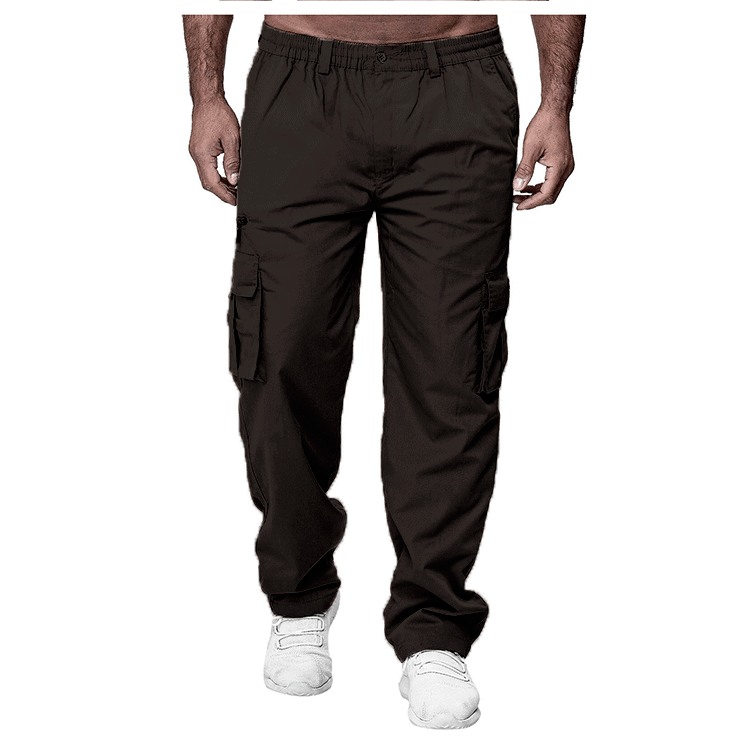 Men's Casual Multi-Pocket Loose Straight Cargo Pants Coffee 0 0b3a8aa9-ab6e-4a56-9a61-30928b0c7faa FIOLKA BOUTIQUE