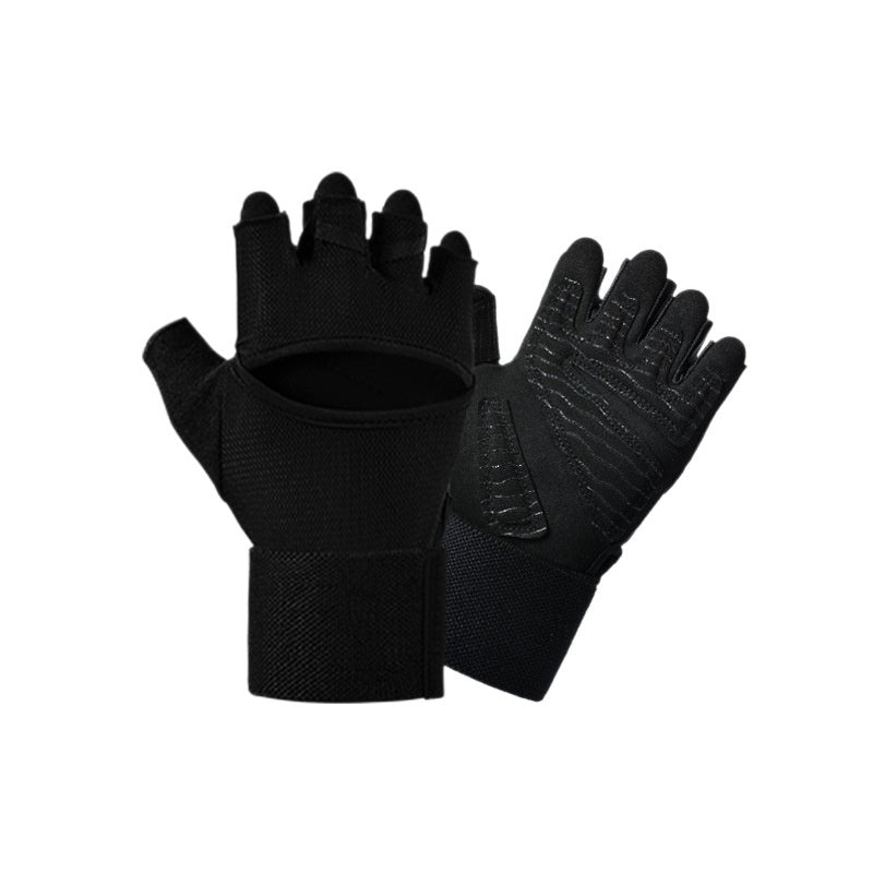 Gym Gloves with Built-In Wrist Straps | Pull-Up Bar Weight Lifting Training Gloves Black 0 0e6648fa-557e-469b-8376-074c3bbc2d23_trans FIOLKA BOUTIQUE