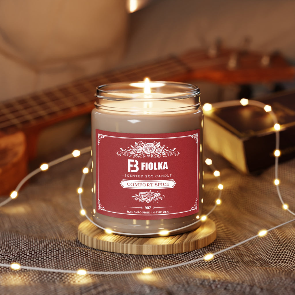 Scented Soy Candles with White Lid, 9oz