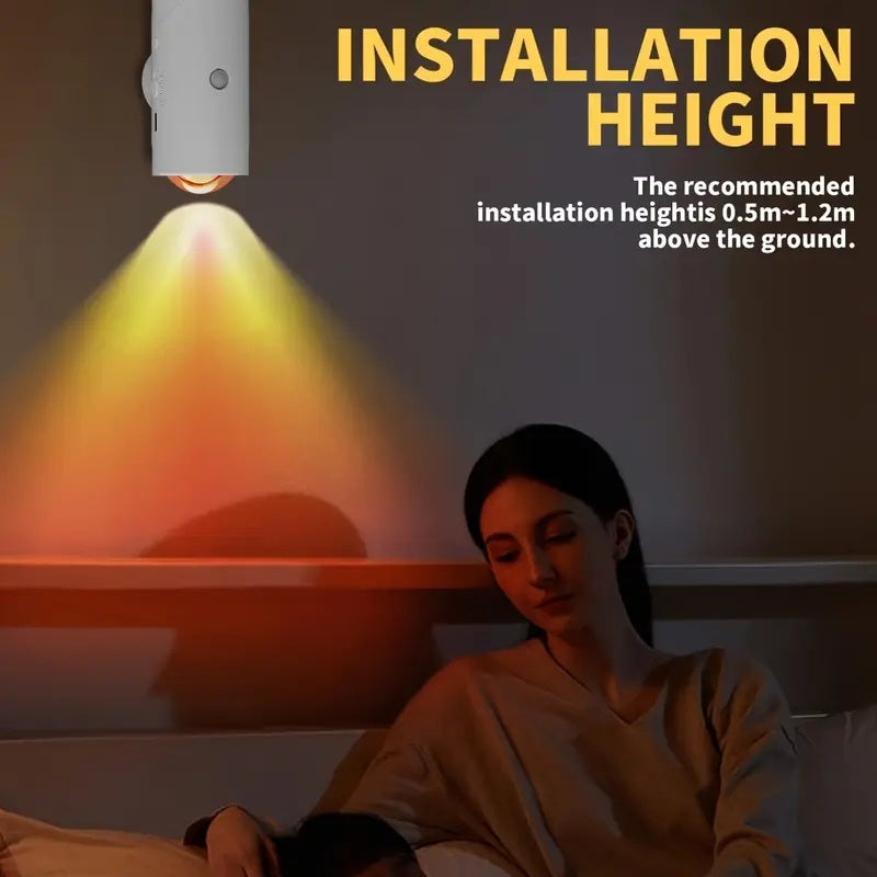 4-Pack Color-Sensing Motion Night Lights | Magnetic Wall & Cabinet LED Lights with 3 Modes
