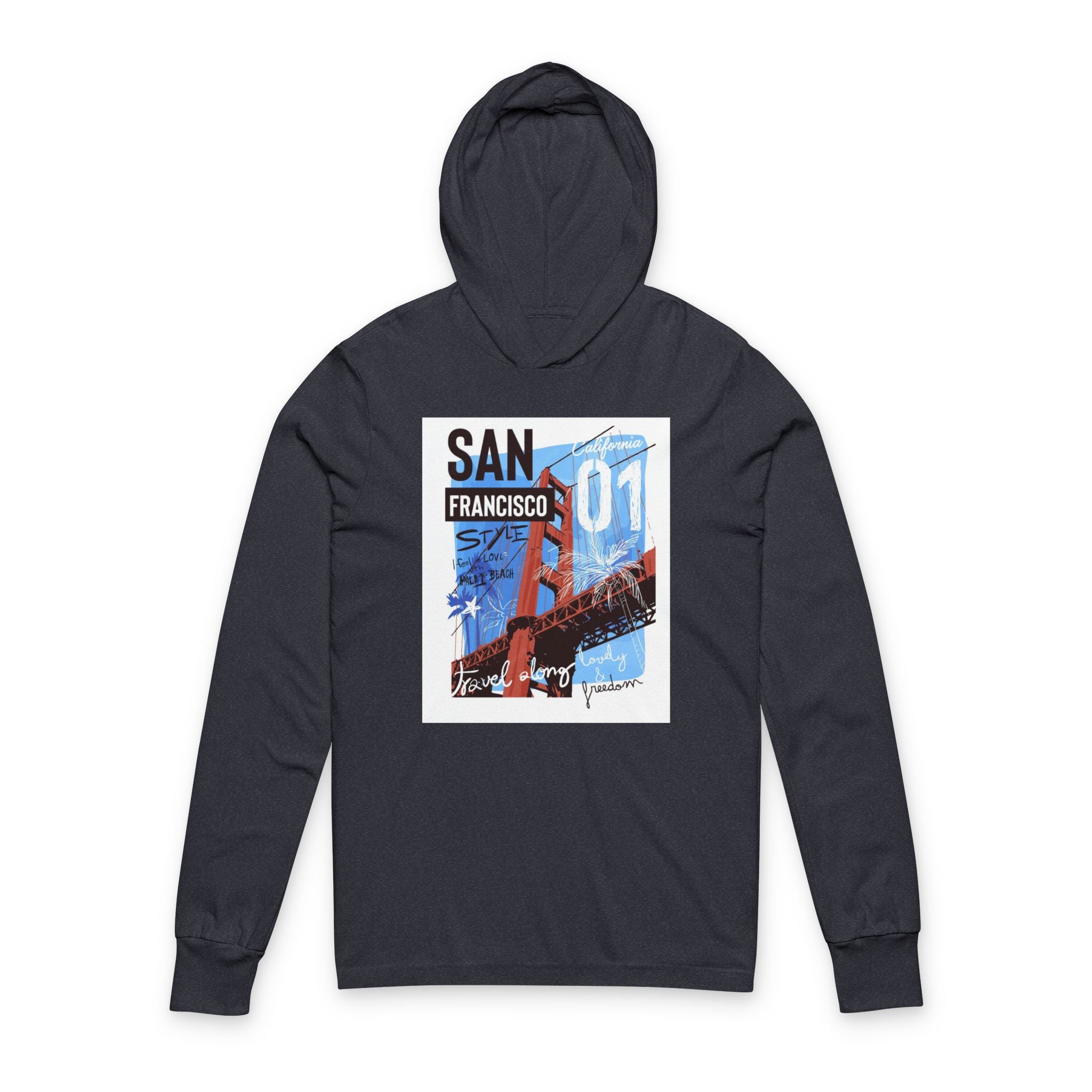 Unisex Hooded Long Sleeve Tee 13