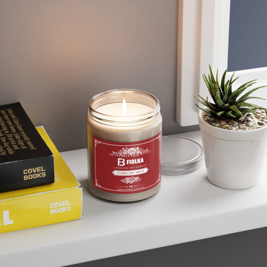Scented Soy Candles with White Lid, 9oz