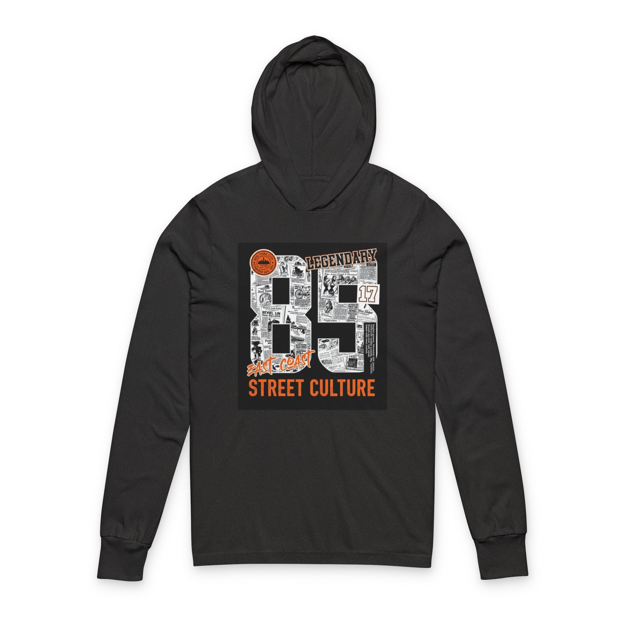 Unisex Hooded Long Sleeve Tee 2