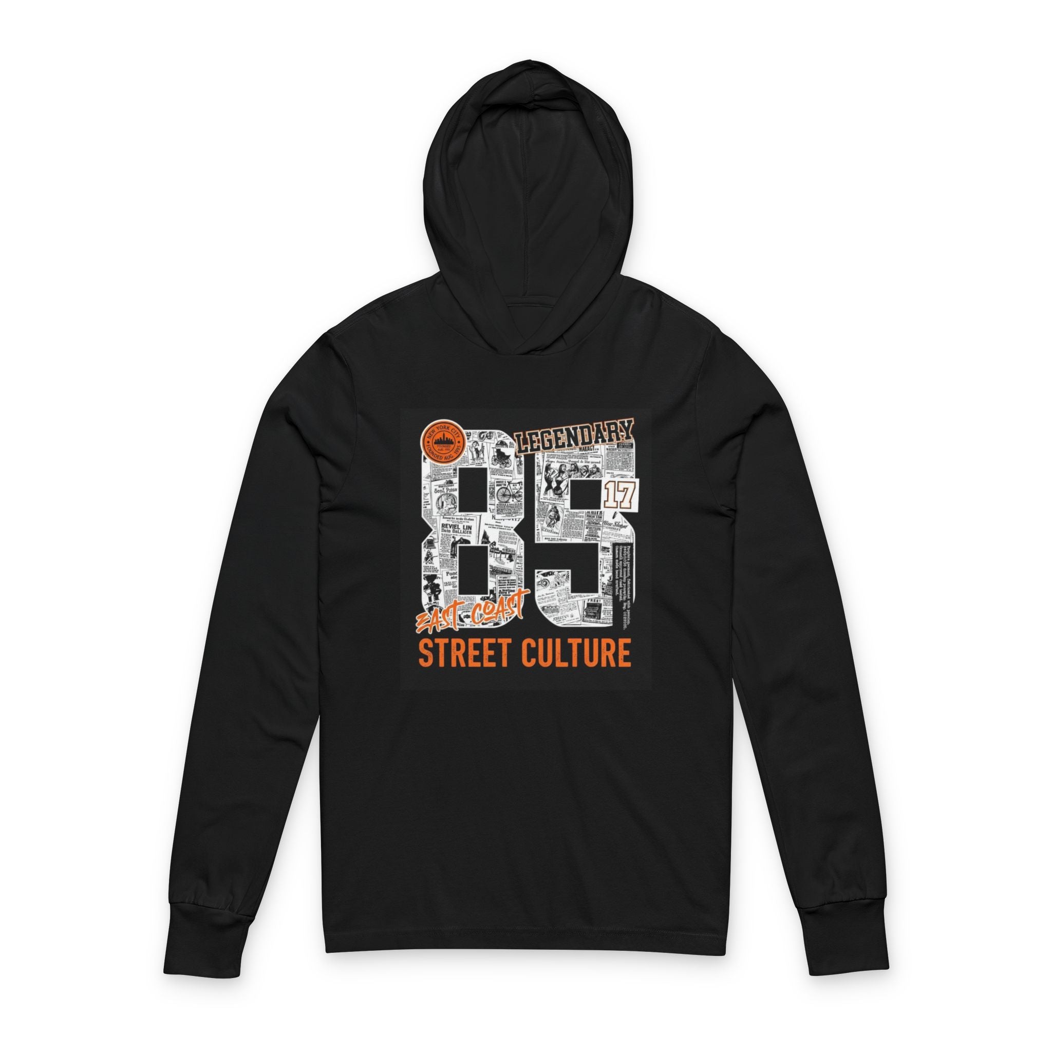Unisex Hooded Long Sleeve Tee 2