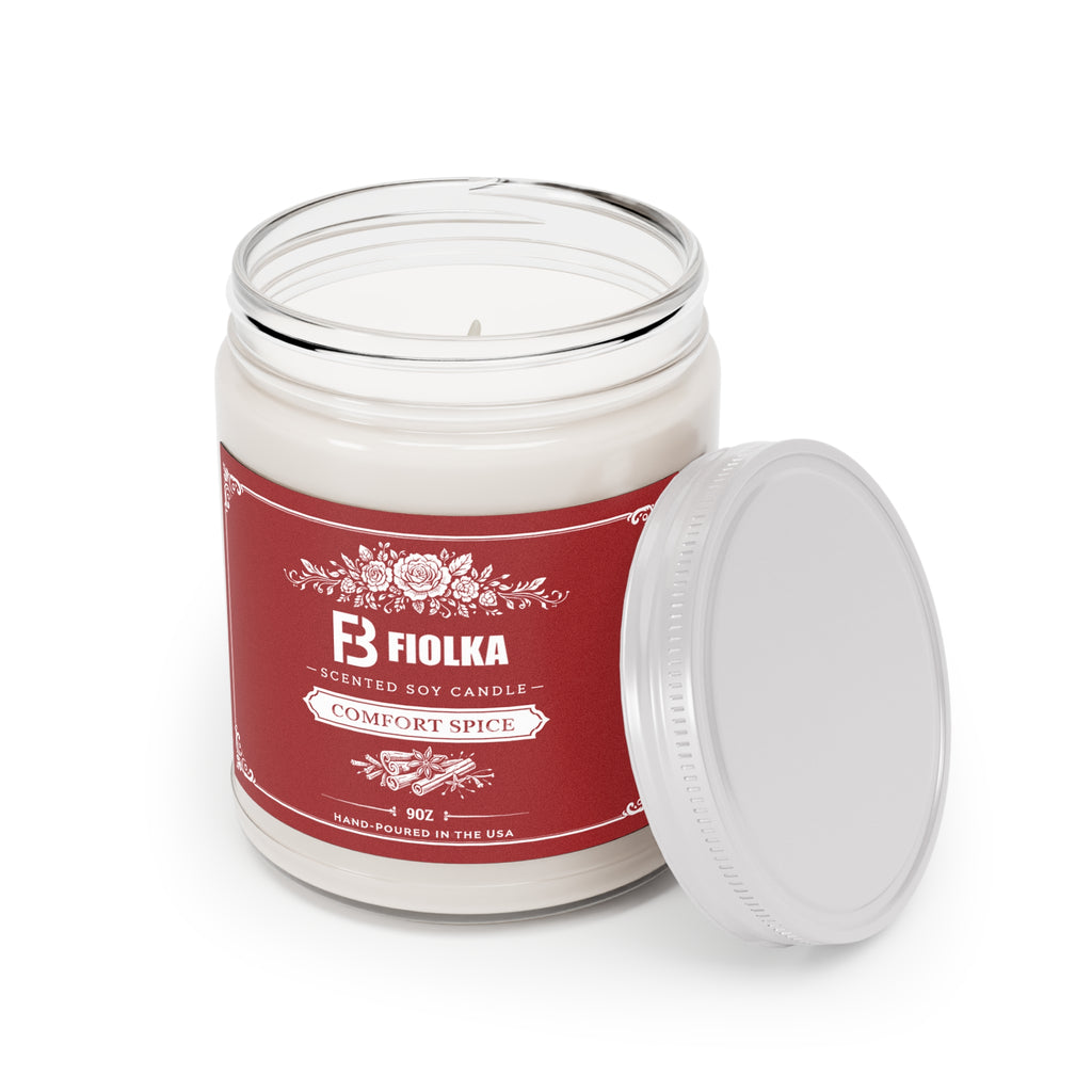 Scented Soy Candles with White Lid, 9oz