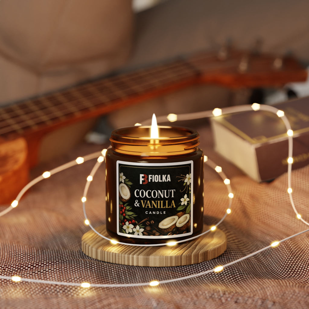 Scented Soy Candle (Multi-Size, Amber Jar)