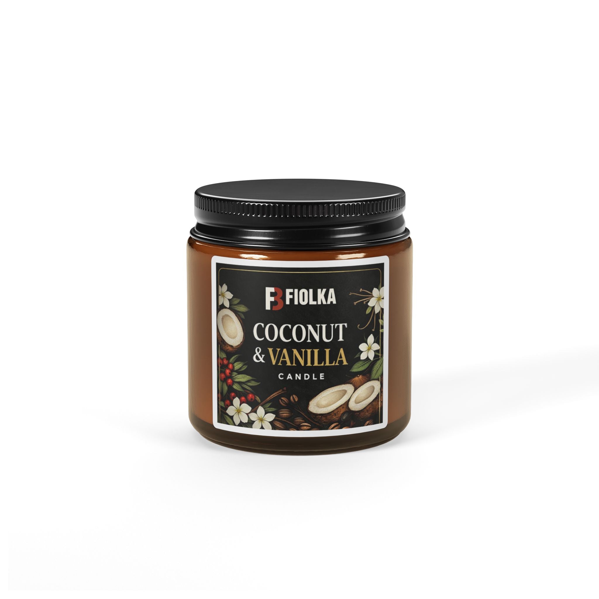 Scented Soy Candle (Multi-Size, Amber Jar)