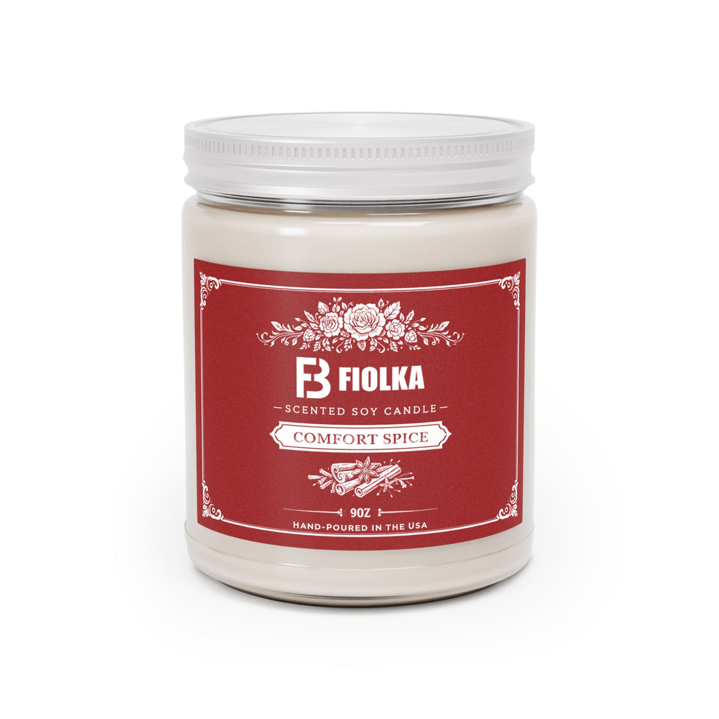 Scented Soy Candles with White Lid, 9oz