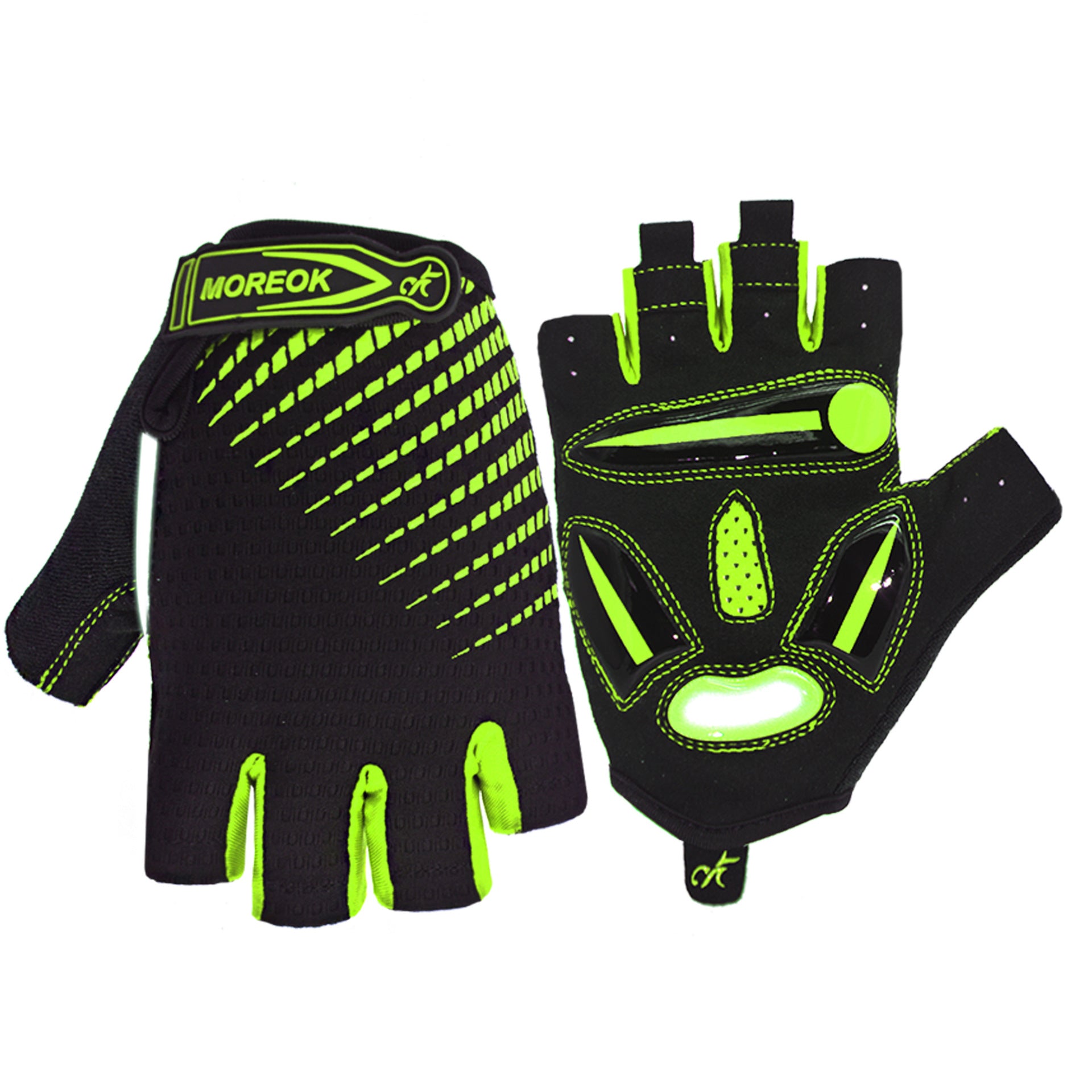 Summer Bicycle Half Finger Cycling Gloves | Lightweight Breathable Bike Gloves for Men & Women Green 0 1615360979767 FIOLKA BOUTIQUE