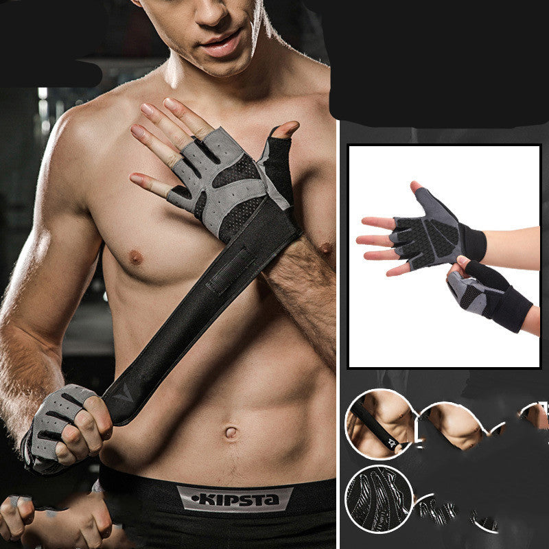 Women's Fitness Gloves | Non-Slip Half-Finger Wrist Guard Gym Training Gloves E 0 1618730436109 FIOLKA BOUTIQUE