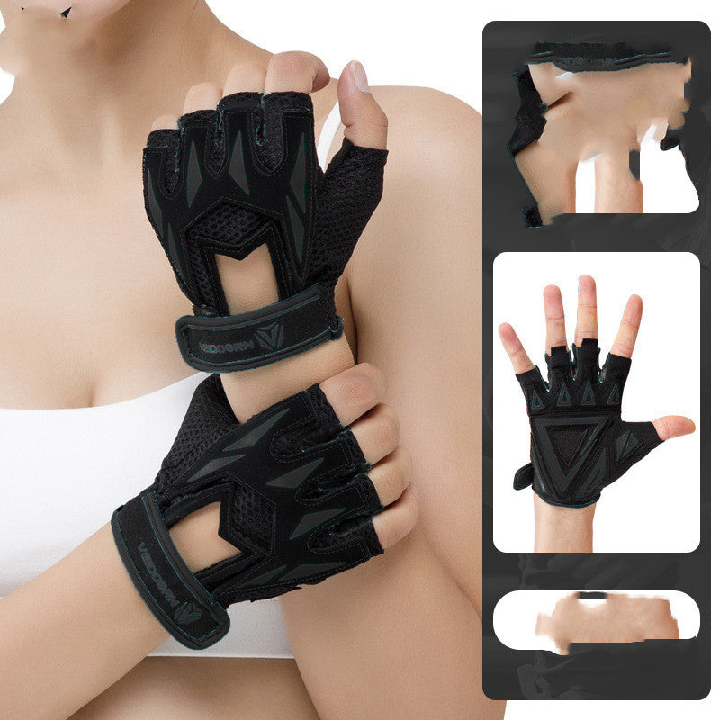 Women's Fitness Gloves | Non-Slip Half-Finger Wrist Guard Gym Training Gloves G 0 1618730436395 FIOLKA BOUTIQUE