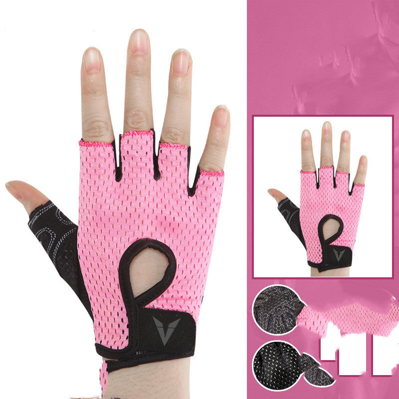 Women's Fitness Gloves | Non-Slip Half-Finger Wrist Guard Gym Training Gloves C 0 1618730436400 FIOLKA BOUTIQUE