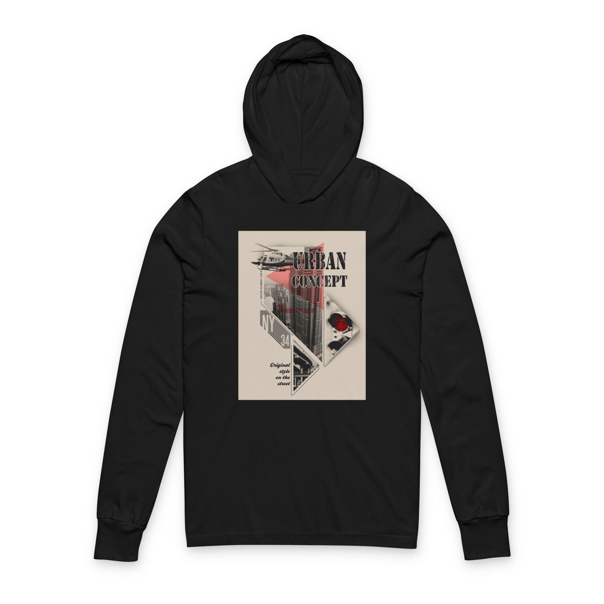Unisex Hooded Long Sleeve Tee 17
