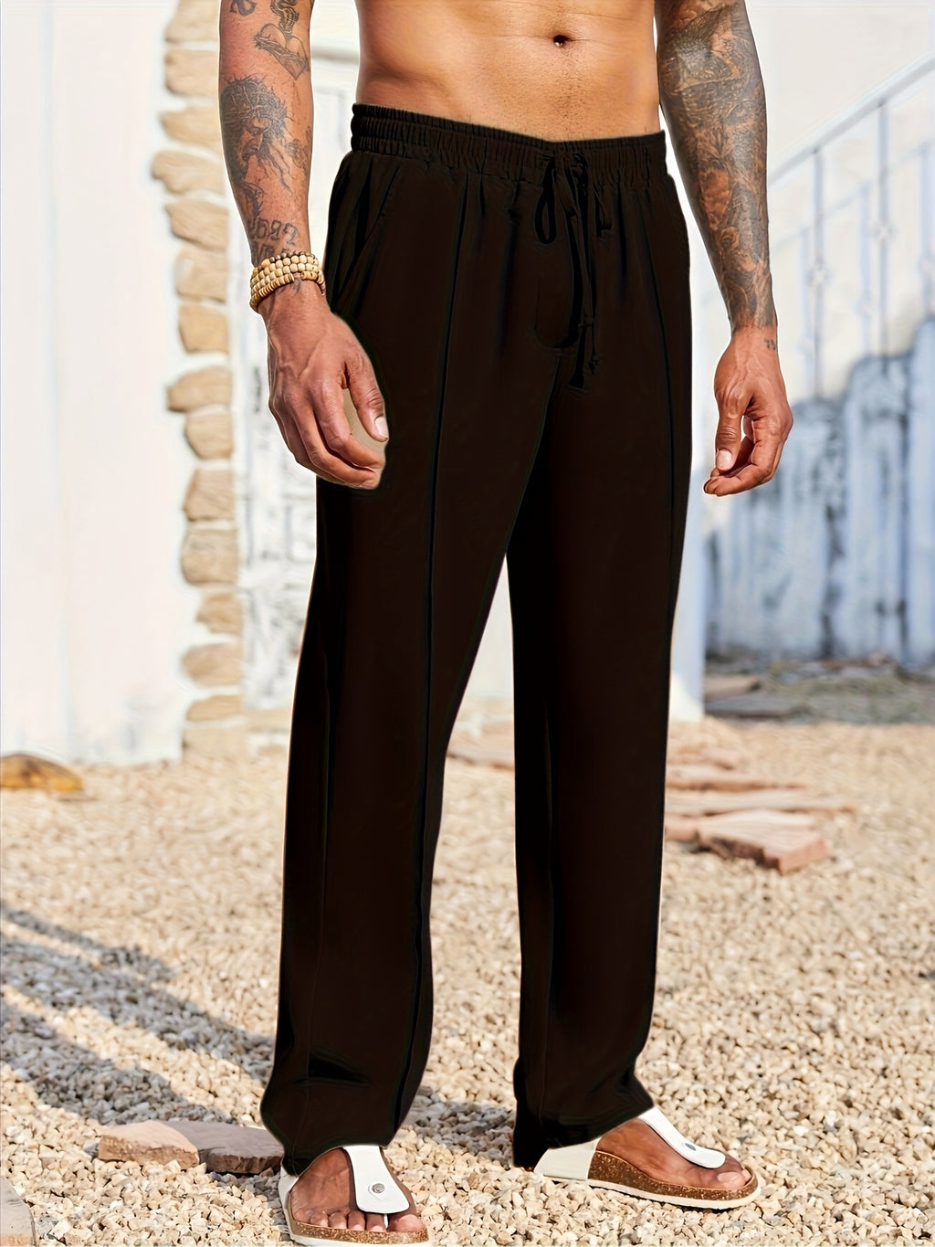 Men's Trendy Straight Leg Corduroy Casual Pants | Anti-Wrinkle 9-Inch Cropped Trousers
