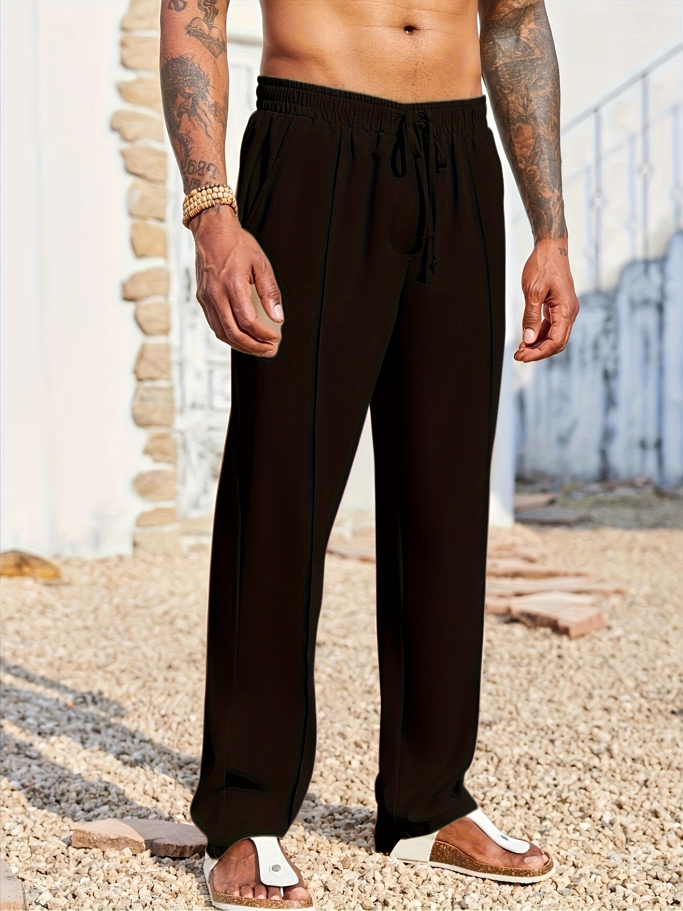 Men's Trendy Straight Leg Corduroy Casual Pants | Anti-Wrinkle 9-Inch Cropped Trousers