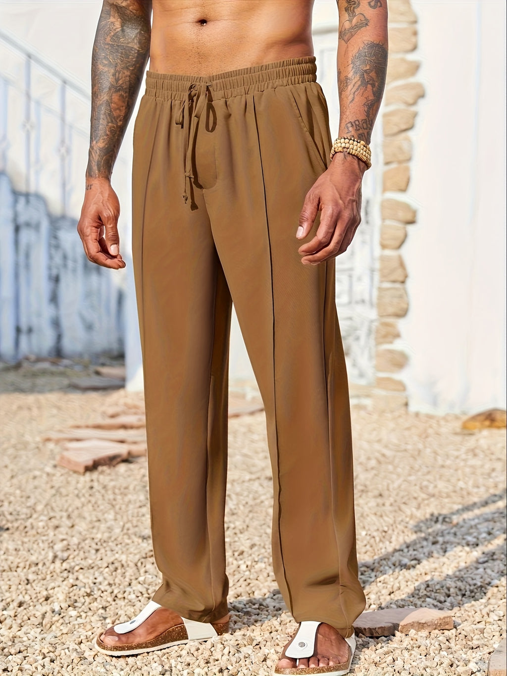 Men's Trendy Straight Leg Corduroy Casual Pants | Anti-Wrinkle 9-Inch Cropped Trousers