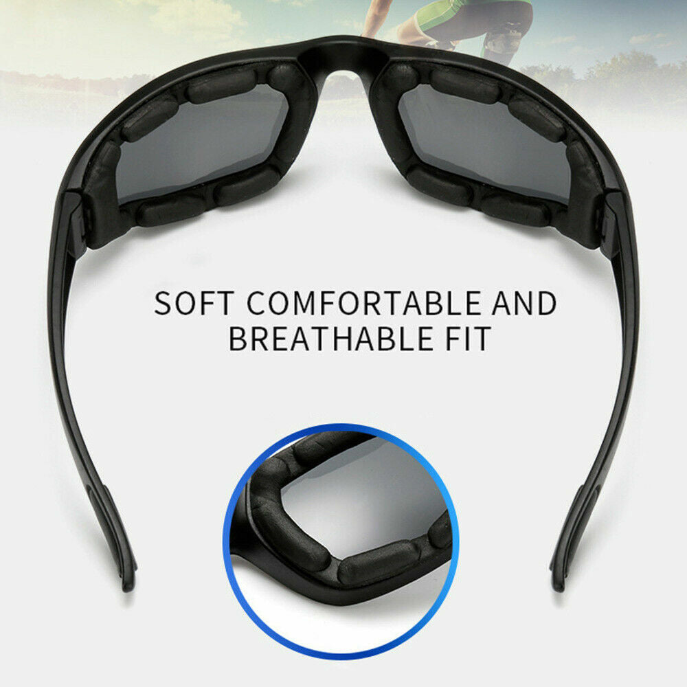 Chopper Cycling Sunglasses | UV400 Windproof Gray Lens Sports Glasses for Men