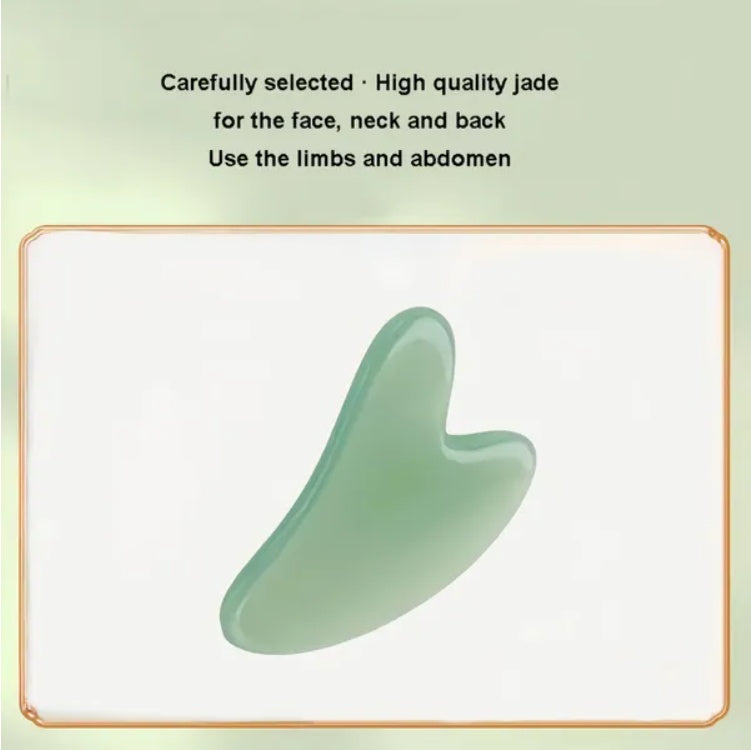 Gua Sha Board 2-Piece Massage Stone Set | Facial & Body Skincare Lifting Scraper