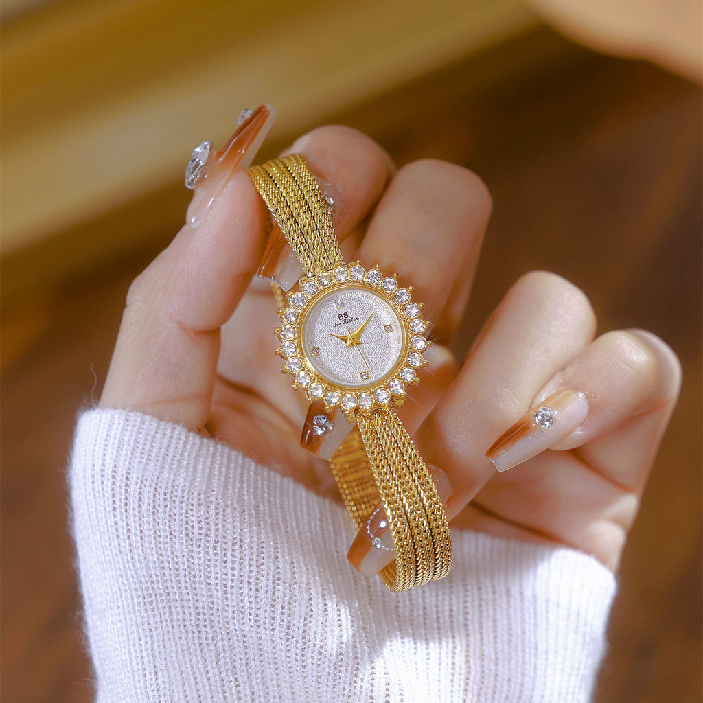 Light-luxury Sun-patterned Gesang Flower Watch An Elegant Timepiece