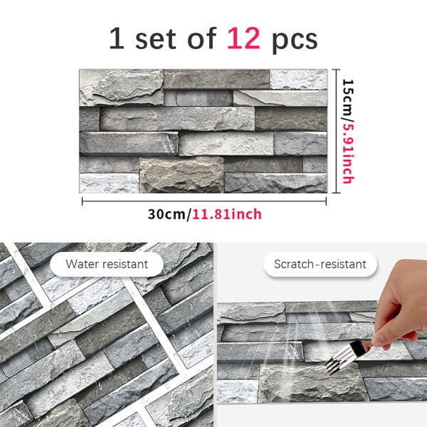 Marble Wall Stickers Self-Adhesive Wallpaper | Kitchen Bathroom Backsplash PVC Removable Decor