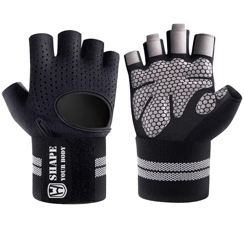 Half Finger Weightlifting Fitness Gloves | Anti-Slip Sports Gloves for Men & Women