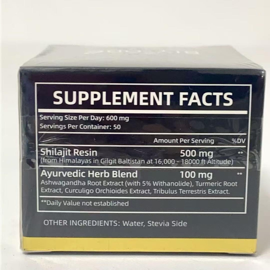 Pure Himalayan Shilajit Gummies | Ashwagandha & Gokshura Herbal Supplement 60 Chewables