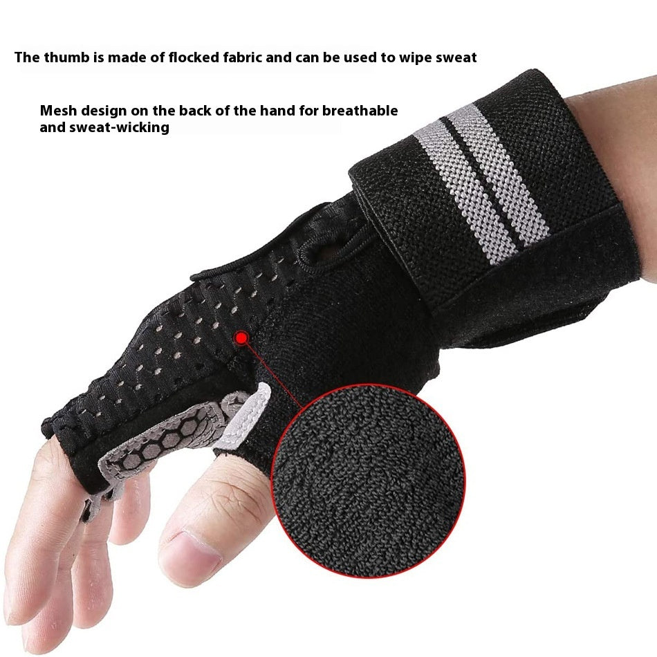 Half Finger Weightlifting Fitness Gloves | Anti-Slip Sports Gloves for Men & Women