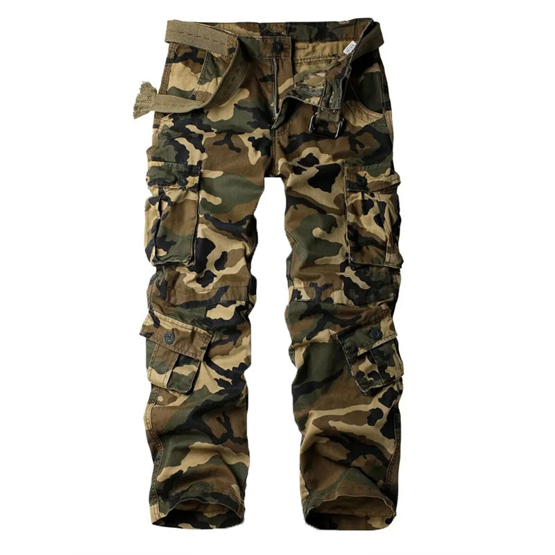 Men's Three-Dimensional Multi-Pocket Overalls | Casual Workwear Bib Pants Eight Khaki Pocket Camouflage 0 239bc6a7-07c1-44c6-8000-cc04e3cf04bc FIOLKA BOUTIQUE