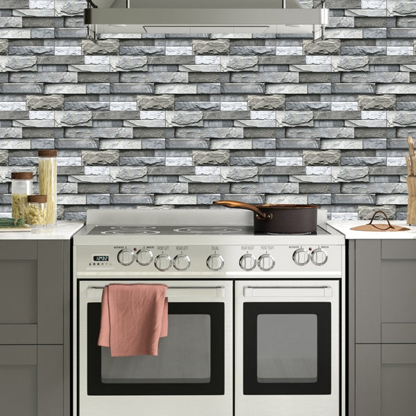 Marble Wall Stickers Self-Adhesive Wallpaper | Kitchen Bathroom Backsplash PVC Removable Decor