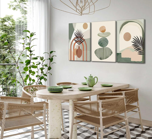 3-Piece Boho Art Canvas Wall Decor Set | Stretched & Framed Ready to Hang 12x16in 5 27c61a65-1f05-46a3-ac08-705032c14065 FIOLKA BOUTIQUE