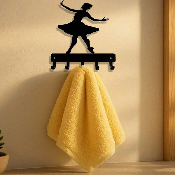 Ballet Dancer Wall Hooks | Decorative Home Organization Coat & Key Hanger