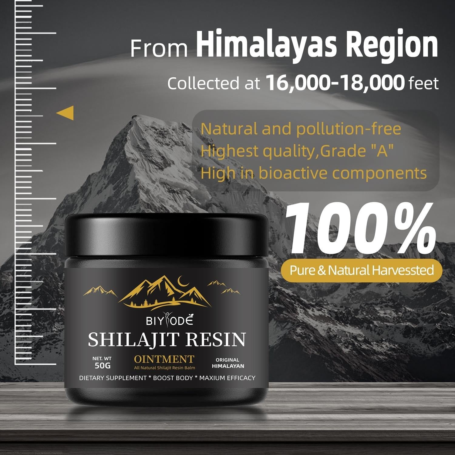 Pure Himalayan Shilajit Gummies | Ashwagandha & Gokshura Herbal Supplement 60 Chewables