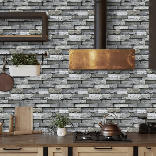 Marble Wall Stickers Self-Adhesive Wallpaper | Kitchen Bathroom Backsplash PVC Removable Decor