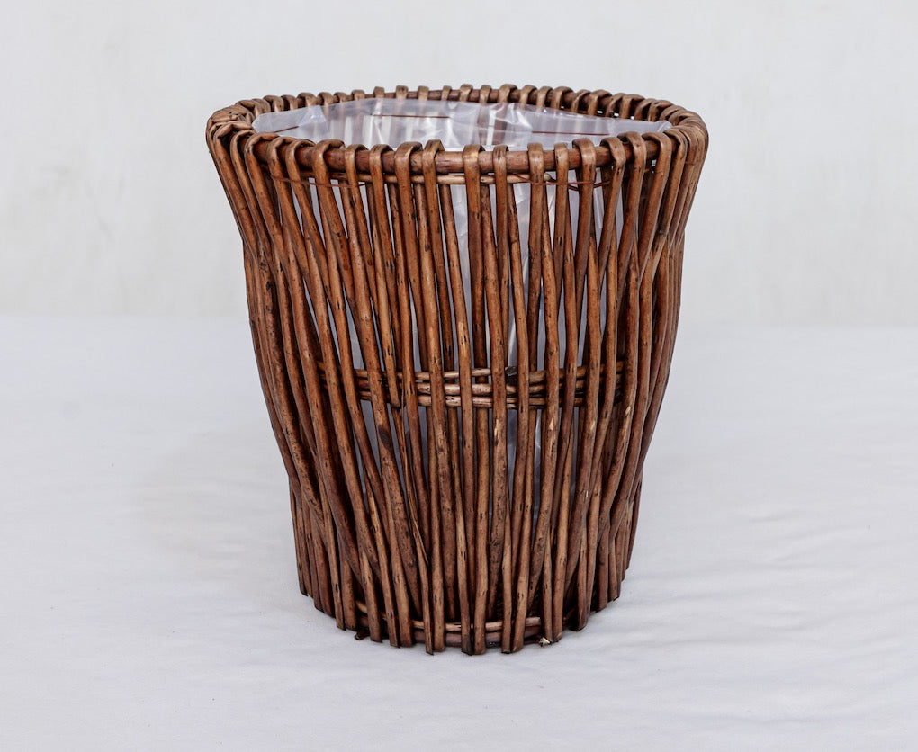 Handmade Willow Wicker Planter Basket Boho Rustic Home Decor