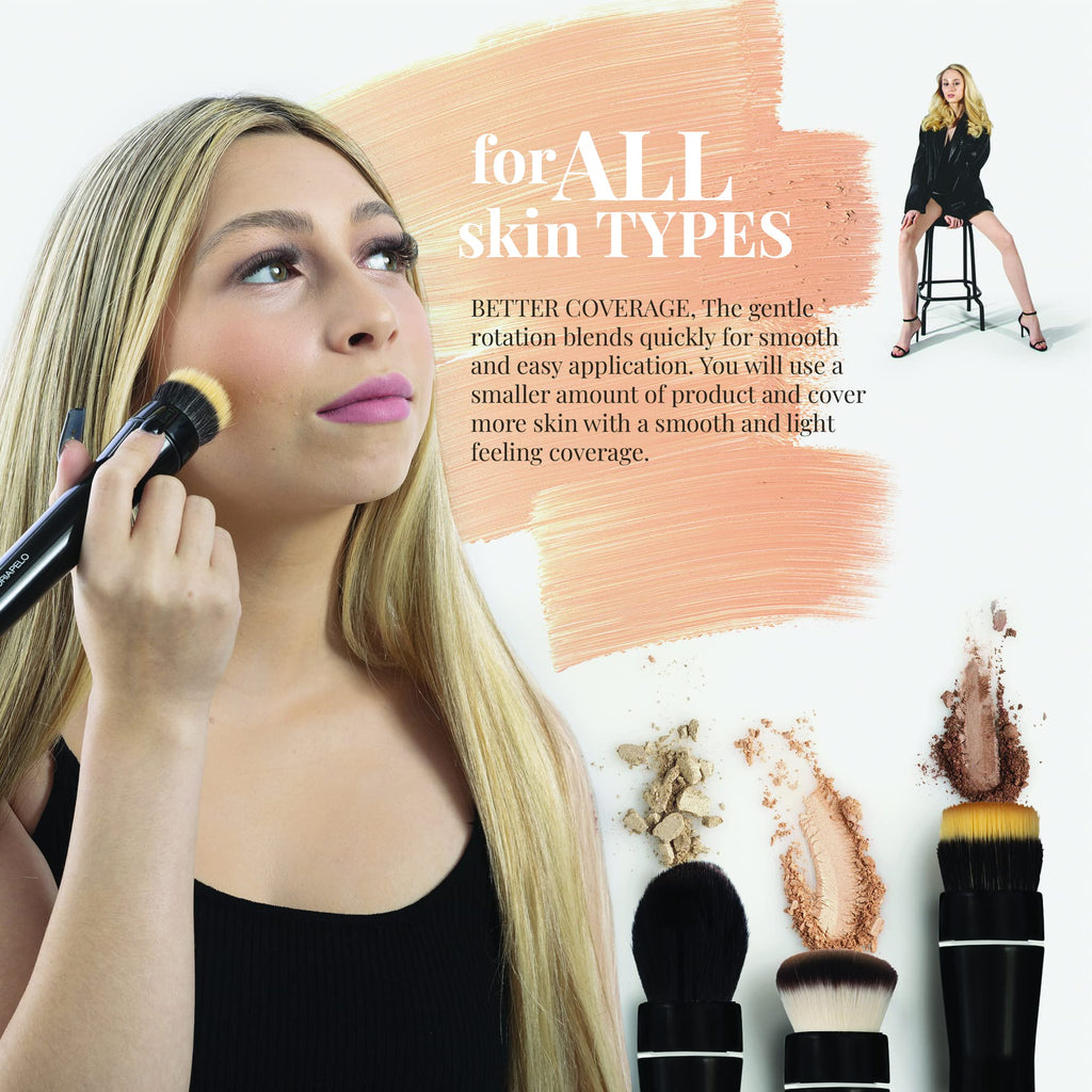 Portable Travel Electric Makeup Brush | Cosmetic Blush Powder Foundation