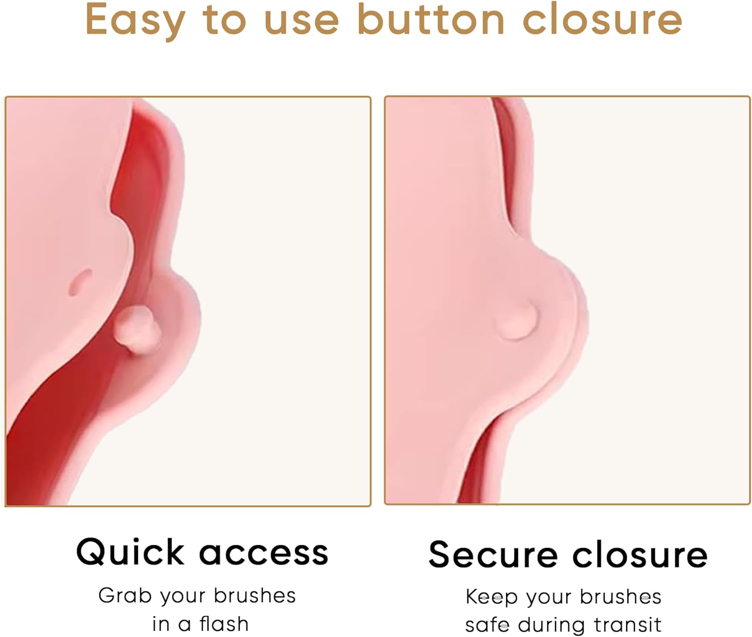 Travel Makeup Brush Holder, Beauty Blender Holder ,Silicone Make Up Brush Organizer Case With Makeup Sponge Holde,Soft & Sleek Cosmetic Pouch For Makeup Tools & Toiletry