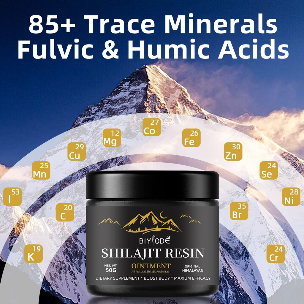 Pure Himalayan Shilajit Gummies | Ashwagandha & Gokshura Herbal Supplement 60 Chewables