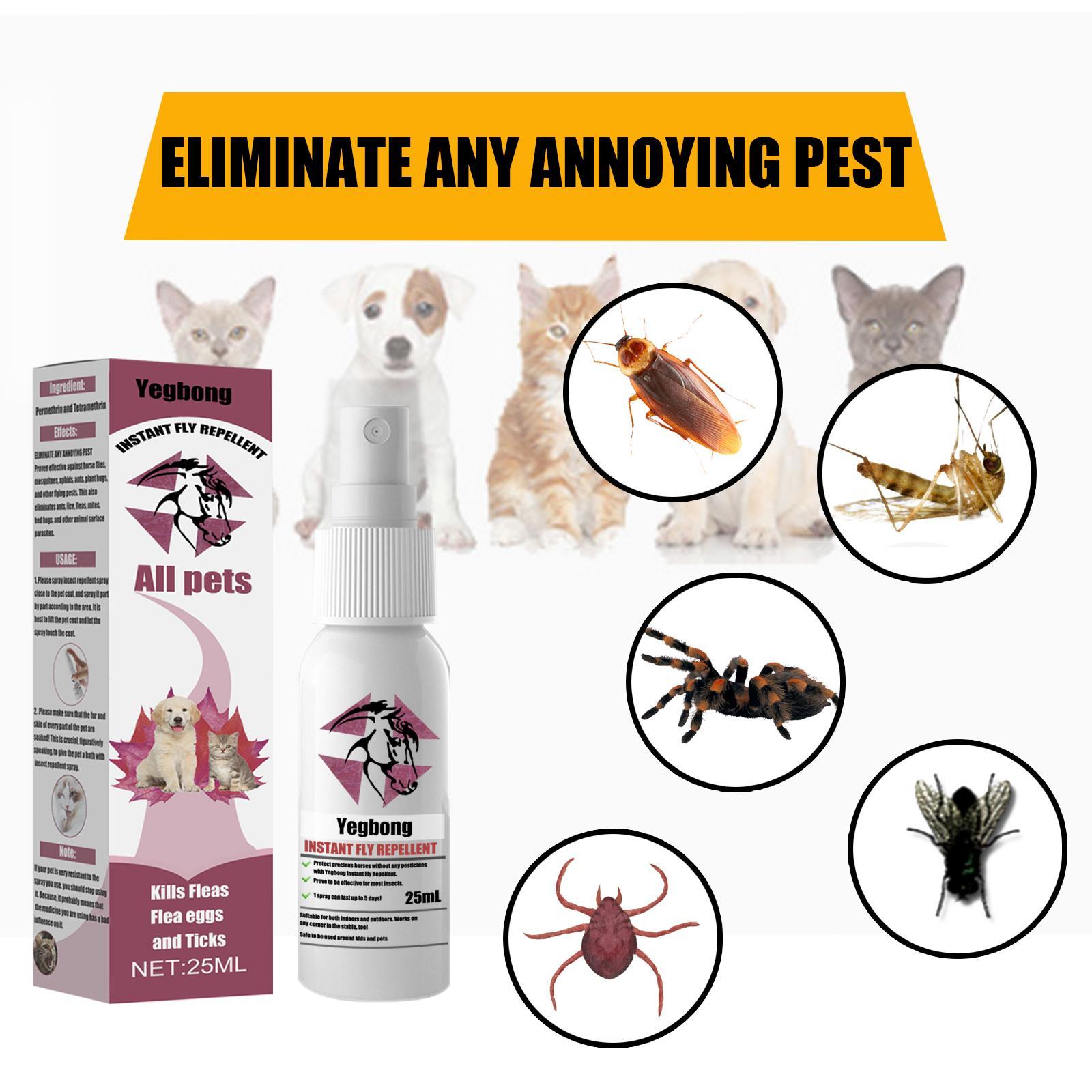 Yegebang Pet Deworming, Flea And Tick Removal, Itching Spray For Cats And Dogs