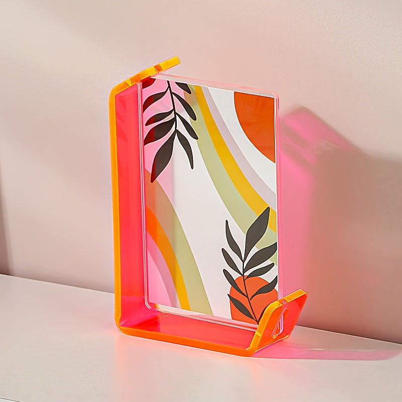 5x7 Inch Colorful Acrylic Photo Frame | Gradient Collage Picture Holder Home Decor Fluorescent yellow 5x7 Inch 5 3c6ecdfb-2653-4ddc-8982-eb105e6926bf FIOLKA BOUTIQUE