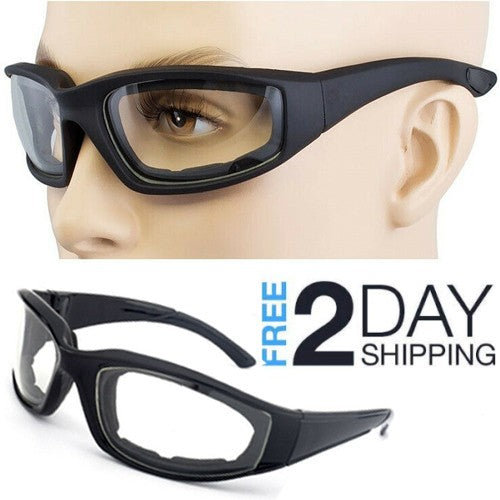 Chopper Cycling Sunglasses | UV400 Wrap Around Windproof Clear Lens Sports Glasses for Men & Women