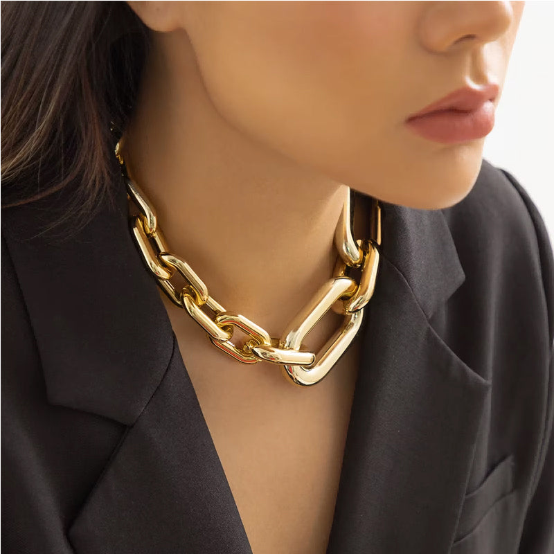 Chunky Gold Chain Necklace for Women | Vintage Choker
