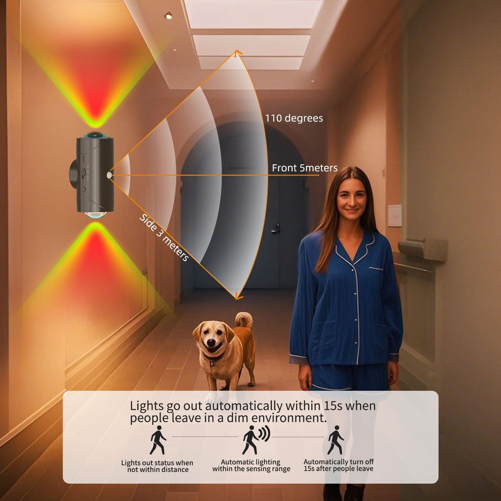 4-Pack Color-Sensing Motion Night Lights | Magnetic Wall & Cabinet LED Lights with 3 Modes