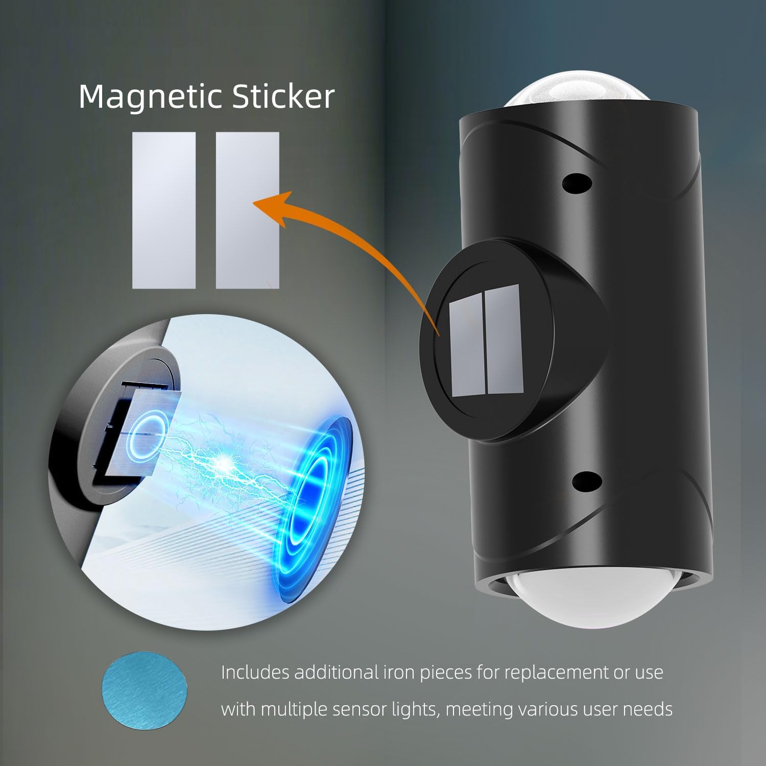 4-Pack Color-Sensing Motion Night Lights | Magnetic Wall & Cabinet LED Lights with 3 Modes