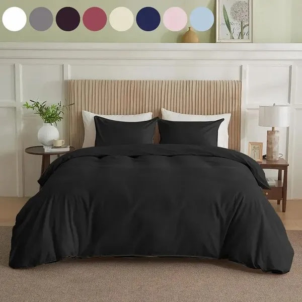 Serta Simply Clean Solid Duvet Cover King