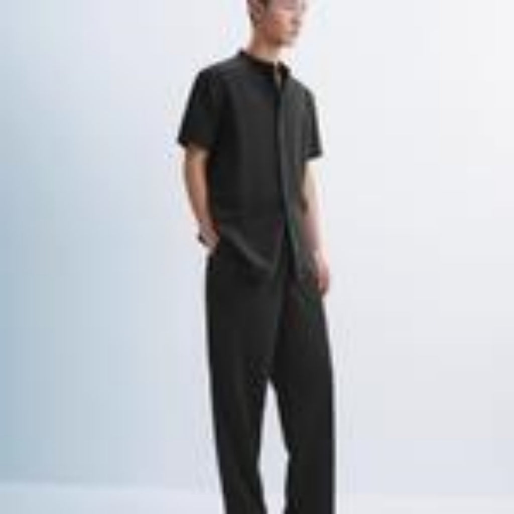 Summer Men’s Fashion Casual Tropical Printed Shirt Hawaiian Vacation Style Button Short Sleeve Cardigan